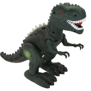 Zielony Dinozaur Chodzący Światło,dżwięk 33cm
