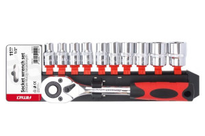 Klucze nasadowe zestaw 11 szt 1/2" 10-24mm