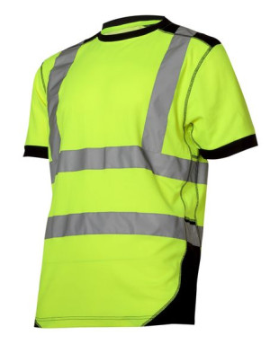 Koszulka t-shirt ostrzegawcza, żółto-czarna, "3xl", ce,lahti