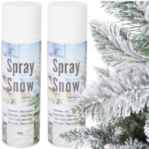 Sztuczny Śnieg W Sprayu Na Choinkę Duży 300ml X2