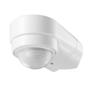 Czujnik ruchu 240st. IP65, 1200W, 2 sensory, 3 rodzaje montażu, biały