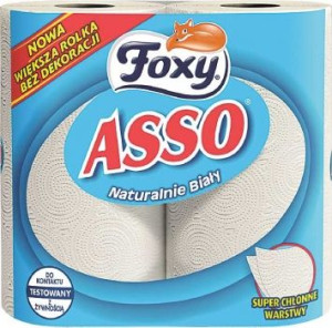 Ręcznik papierowy Foxy Asso 100 listków 2 szt.