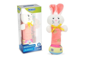Grzechotka Plusz Króliczek E-edu 28585