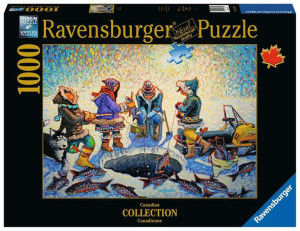 Puzzle 1000el Łowienie pod lodem. Canadian Collection 168316 RAVENSBURGER