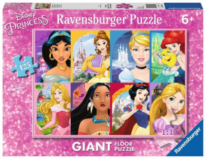 Puzzle 125el podłogowe Księżniczki. Disney Princess 097890 Ravensburger