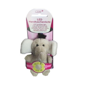Pluszowy brelok lampka LED słonik El-Frido 9cm