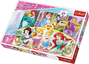 Trefl Puzzle 24-Maxi Disney  Księzniczki Magia wspomnień