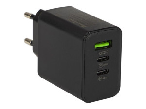 76-011  Ładowarka siec. gniazdousb-cx2+usb pd40w