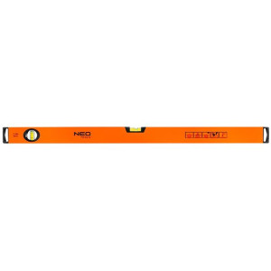 Poziomnica aluminiowa, 2 libelle, frezowana dolna powierzchnia, 80 cm