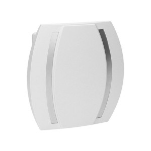 Dzwonek Kameleon Gong 230V, biało-srebrny
