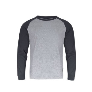Koszulka z dł. rękaw. 190g/m2, szaro-czar., "3xl", ce,lahti
