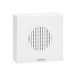 Dzwonek przewodowy elektroniczny jednotonowy RINGIL MINI AC, 230V, śnieżno
