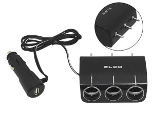 96-878  Rozg.zapal.samoch.1xwt/3xgn+usb cs-34
