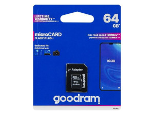 66-226  Karta microsdxc 64gb+adapter sd cl10
