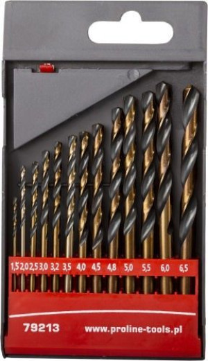 Wiertła do met.hss din338 szlif.kr.szt.13(1.5-6.5mm) proline