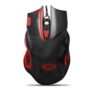 EGM401KR Mysz przewodowa dla graczy 7D  optyczna USB MX401 Hawk czarno-czer