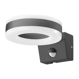 HOWLIT LED 20W, oprawa ogrodowa z czujnikiem ruchu, 1800lm, IP65, 4000K, sz