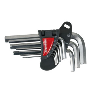 48309 Klucze sześciokątne hex CrV, zestaw 9 elementów, 1.5-10mm, Proline