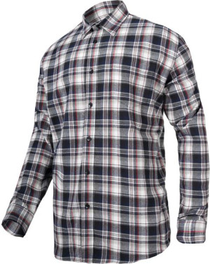 Koszula flanelowa szaro-czar., 170g/m2, "m", ce, lahti