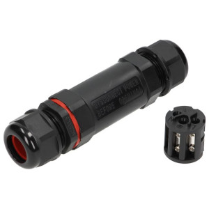 Konektor kablowy prosty IP68,M25, 3x6mm?, 450V/30A