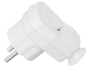 2397  Wtyczka wt-16u/łk kątowa biała