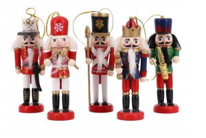 2268 5X Figurki Świąteczne Dziadek do Orzechów Mix