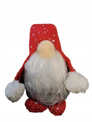 271 Skrzat Krasnal Świąteczna Figurka Ozdoba 25Cm