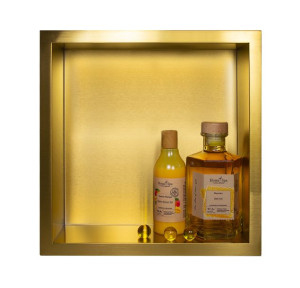 Balneo WALL-BOX ONE Gold / Brass - Półka pojedyncza złota 30x30x7 cm