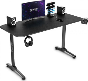 Biurko SENSE7 Nomad Basic czarne 140cm x 60cm