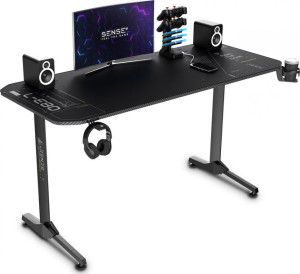 Biurko SENSE7 Nomad Cybernetic czarne 140cm x 60cm