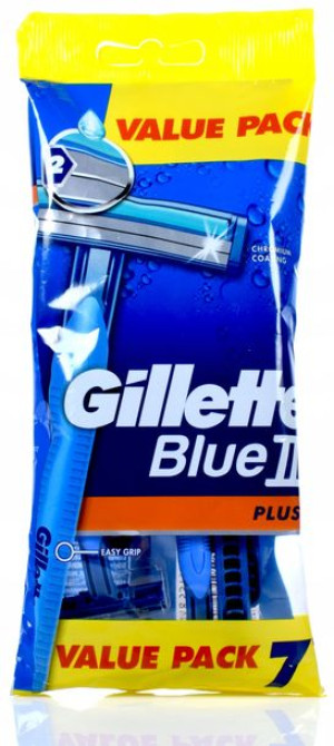 Gillette Maszynki Do Golenia Blue Ii Plus 7szt