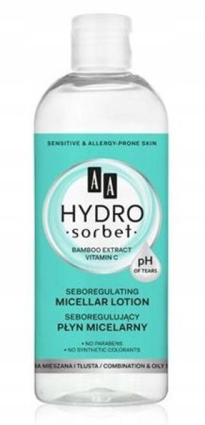 Aa Seboregulujący Płyn Micelarny Tonizuje 400ml