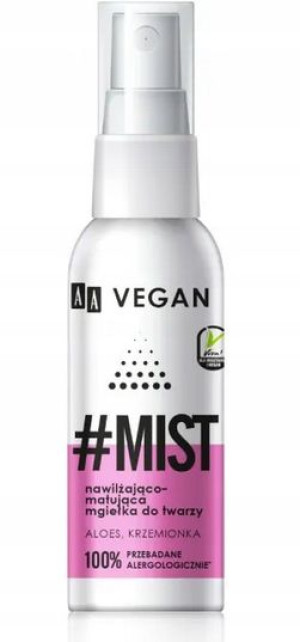 Nawilżająco-matująca Mgiełka Do Twarzy Aa Vegan