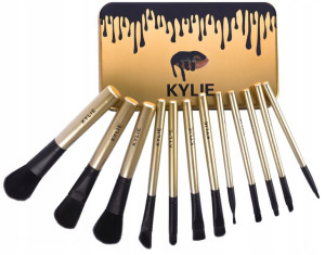 Kylie Zestaw Pędzli Do Makijażu 12szt + Etui