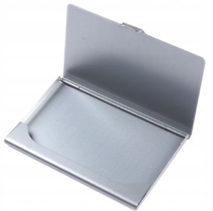 Etui Na Wizytówki Karty Metalowe Srebrne