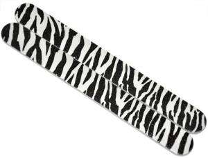 Pilnik Zebra Prosty Dwustronny Do Paznokci
