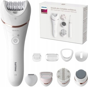 Bezprzewodowy Depilator Philips BRE740/90 12 Akces
