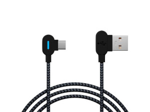 66-157  Przyłącze usb 2.0 a - usb-c 1,5m kątowe