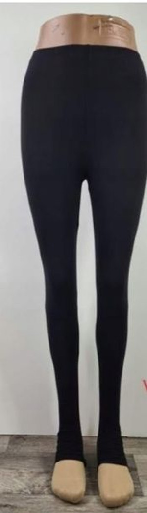Legginsy damskie narciarki bawełna czarne r. L