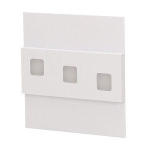 LEPUS LED 1,2W, oprawa schodowa natynkowa, 12V DC, 100lm, 3000K, biała