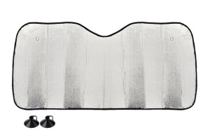 Osłona przeciwsłoneczna srebrna - 150x80 cm