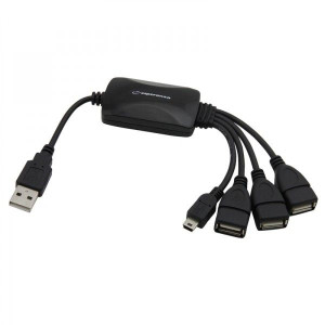 EA114 Esperanza usb 2.0 hub 3 porty usb + 1 port mini usb