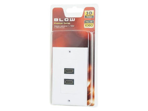 92-119  Gniazdo hdmi naścienne podwójne