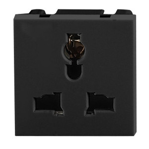 NOEN UK, gniazdo modułowe 45x45mm 3-pinowe multifunkcjonalne, 10A, 250V, cz