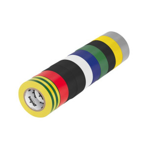 Komplet taśm izolacyjnych klejących REBEL (10 szt. - 0,13 mm x 19 mm x 10 y