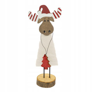 Drewniana figurka dekoracja Renifer 27cm PREZENT