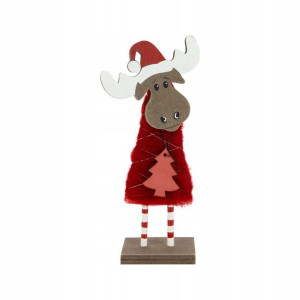 Drewniana figurka DEKORACJA Renifer 18 cm PREZENT