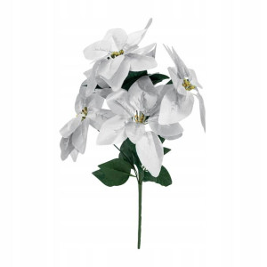 Kwiaty sztuczne GWIAZDA BETLEJEMSKA 45 cm srebrna