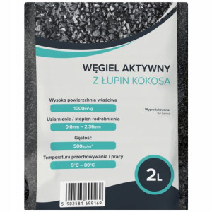 Węgiel Aktywny Kokosowy 2 Litry - Czysty Bimber