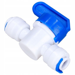 Zawór zaworek kulowy RO 1/4 na wężyk 6mm osmoza